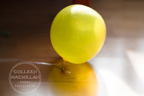 side light yellow balloon wood floor