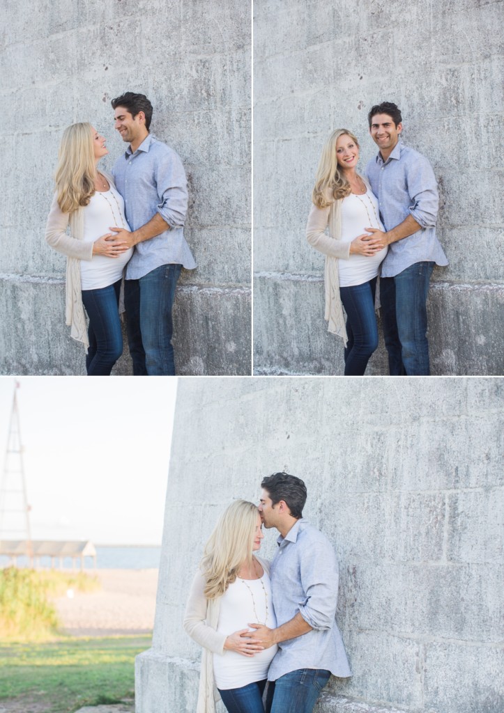 lighthouse maternity session