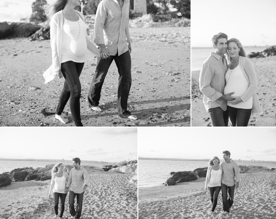 outdoor couple maternity beach