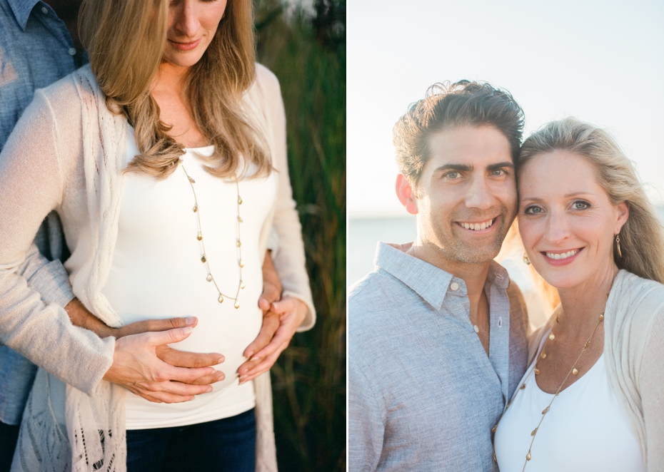 maternity couple beach session